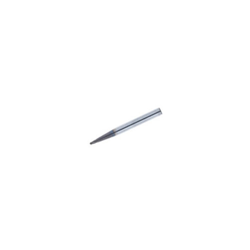 三菱K 4枚刃ミラクルテーバ刃 超硬ボールエンドミルショット刃長(S)1mm ...
